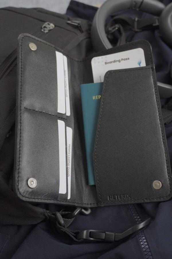 Long Leather Passport Cover - Image 2